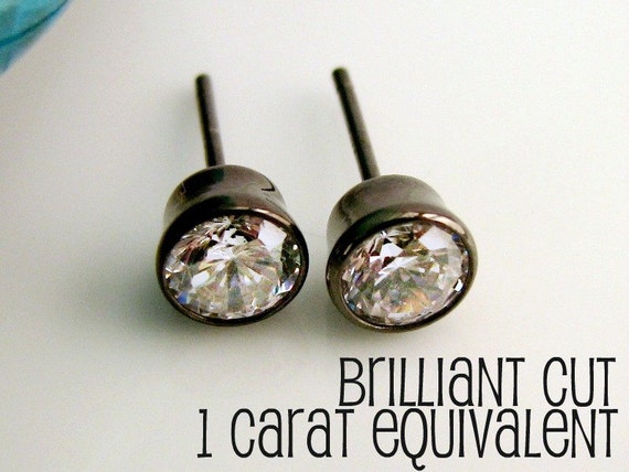 Orecchini 8.5mm Diametro Orecchini Borchie Uomo In Argento - Foto 5