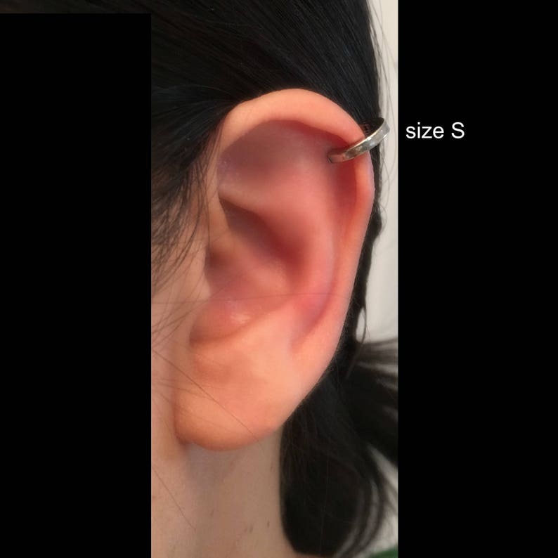 Clip On Earring for Men Clip On Hoop Earring Nose Ring Ear Cartilage Clip Ring Plain Huggie Hoop Earring Single Earring 570 image 9
