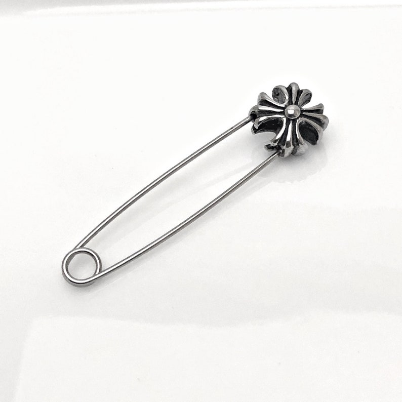 Safety Pin Earring SOS Stainless Steel Mens Earring Silver Etsy
