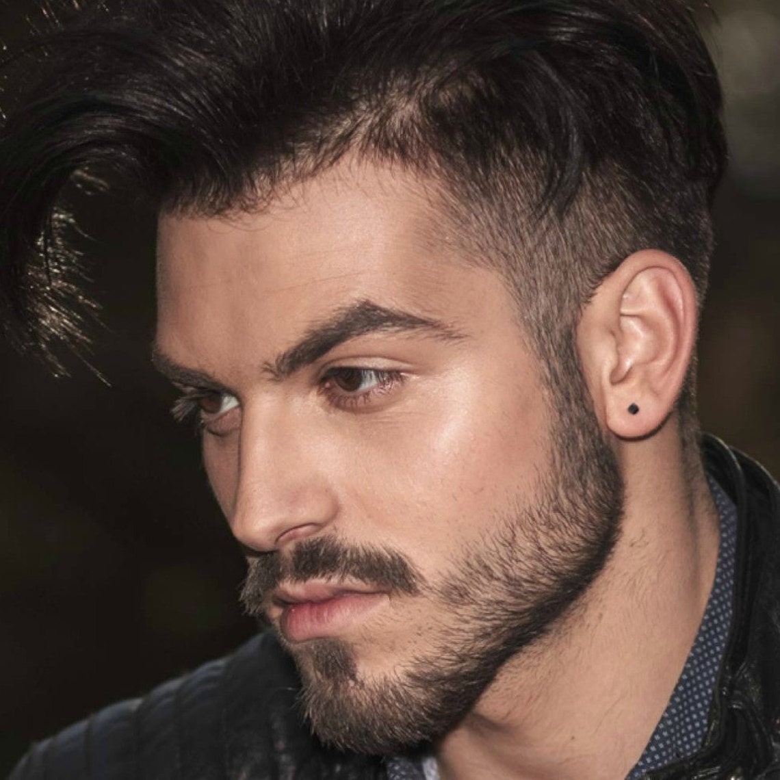 Men's Stud Earrings Men's Earrings Studs Black Etsy