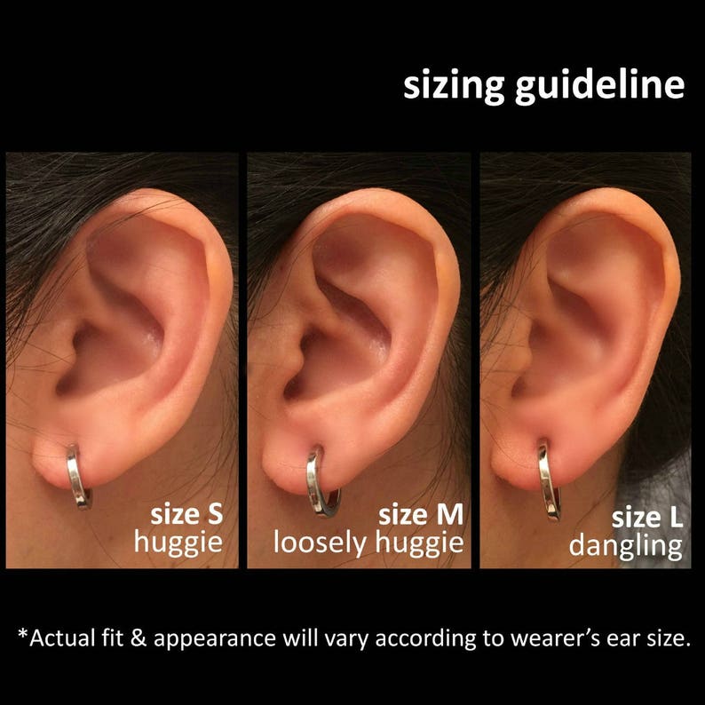Clip On Earring for Men Clip On Hoop Earring Nose Ring Ear Cartilage Clip Ring Plain Huggie Hoop Earring Single Earring 570 image 5