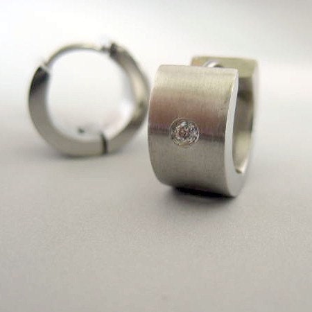 Ciondolo Orecchini Chic Orecchini Huggie A Perno Con Ciondolo Strass Per Uomo E Donna - Acciaio Inox, 2-6 Pezzi, Regalo In Velluto Orecchini Diamanti - Foto 9