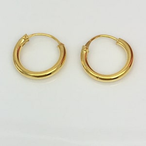 Luminous Gold Cartilage Hoop Earring Men's Hoop Earrings - Etsy