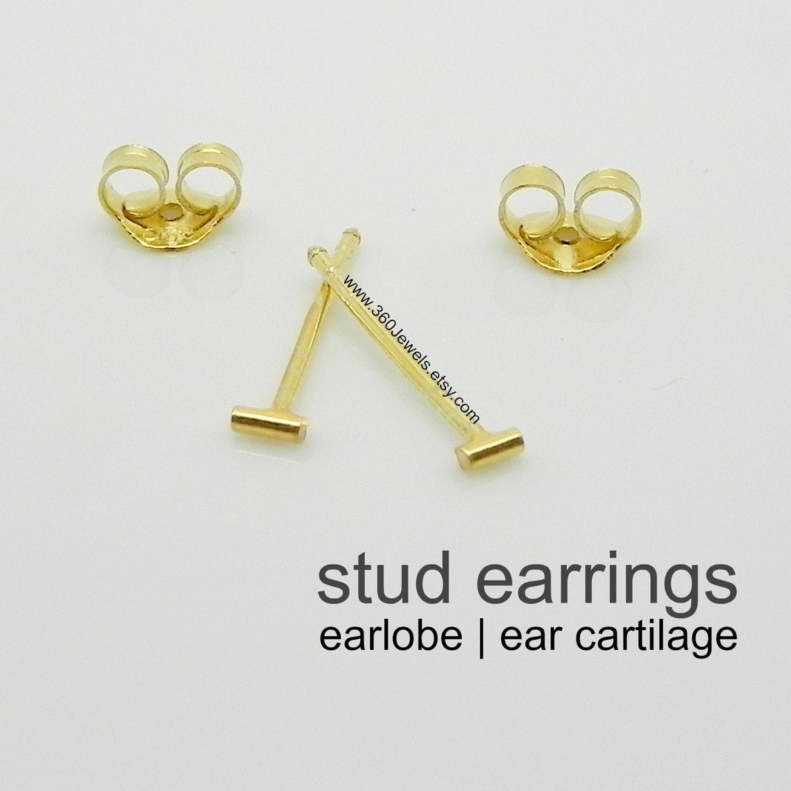 Men's Stud Earrings Men's Earrings Stud Tiny Bar Etsy UK