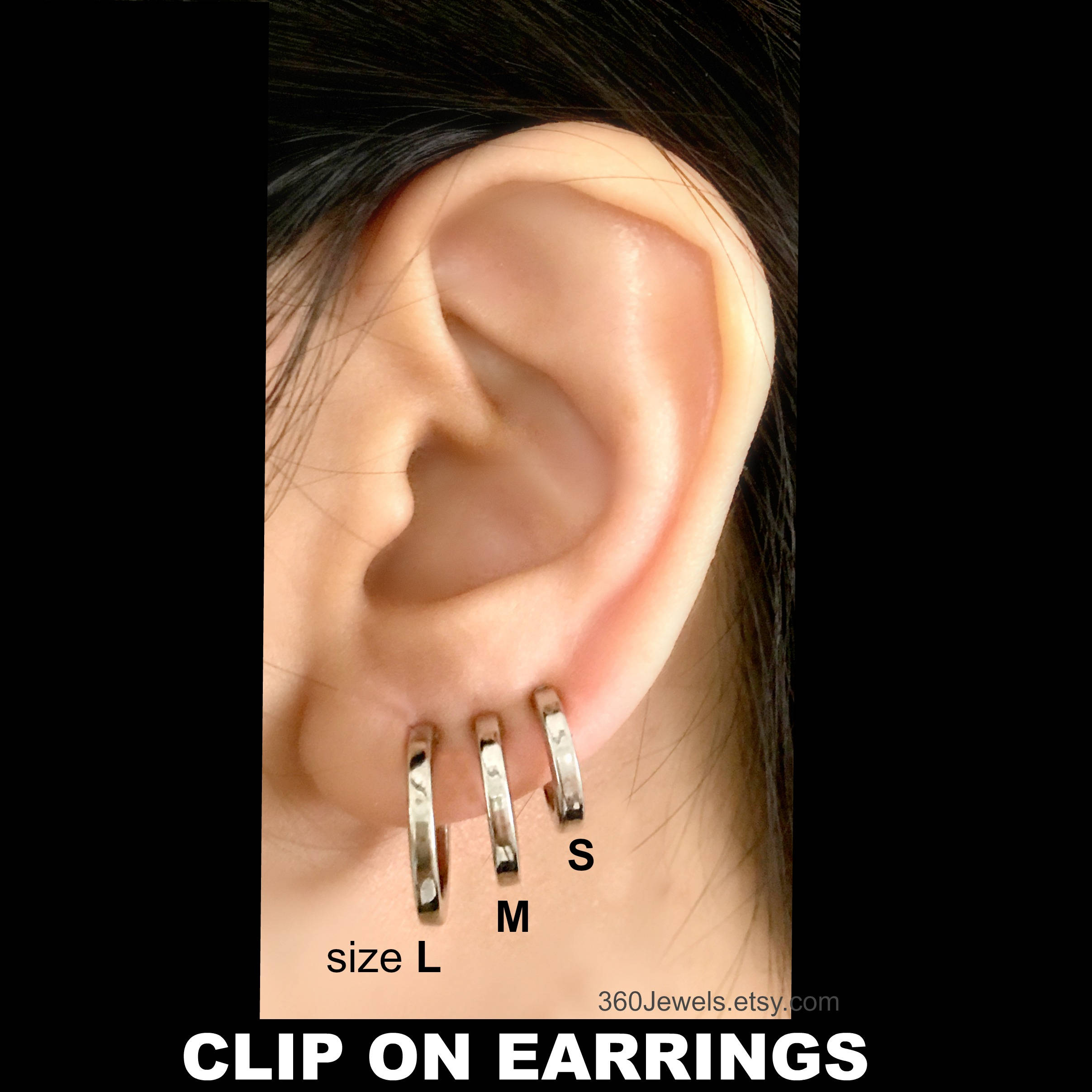 Buy Comfortable Silver Plastic Invisible Clip-on Hoop Earrings, Mens BTS  Hoops Clip on Earrings, Non Pierced Earrings, Fake Earrings for Men Online  in India - Etsy