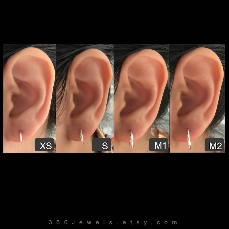 Mens Silver Hoop Earrings Upper Earlobe Earring Wire Hoop Etsy Canada