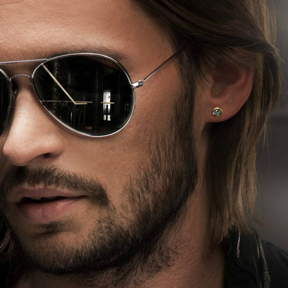 Luminous diamond stud earrings real diamond earrings Etsy