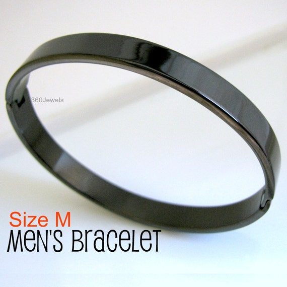 Black Stainless Steel Bracelet Mens Stainless Steel Bracelet 