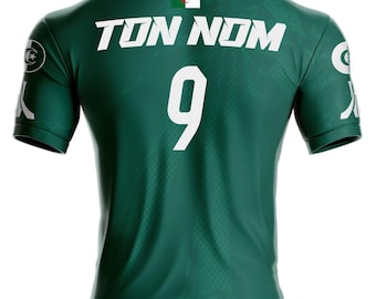 Customizable Algeria Green Football Jersey AG-362 Algerian flag