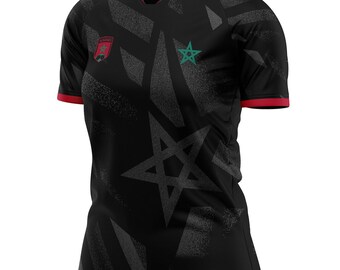 Morocco women's football jersey MC-59 Moroccan flag