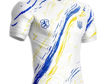 Ukraine football jersey YK-64 Ukrainian flag