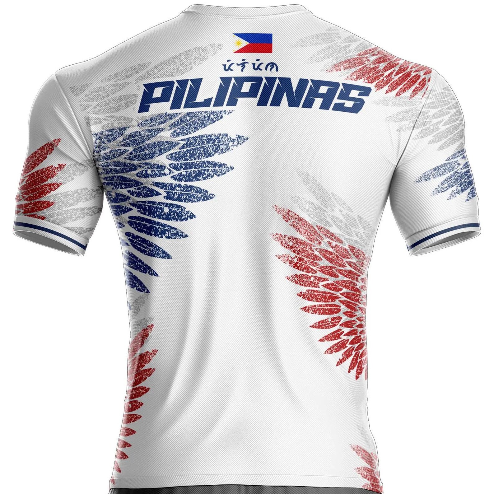 Philippines Football Long Sleeve Button Shirt 2023 World Cup Go Filipinas Feather Flag Version LT14 main image 0