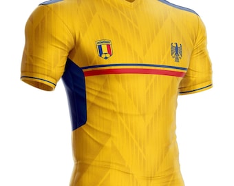 Romania football jersey RM-44 Romanian flag