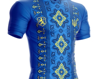Ukraine football jersey YK-224 Ukrainian flag