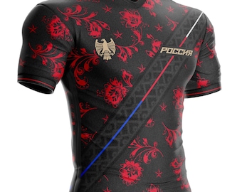 Russia football jersey PR-64 Russian flag