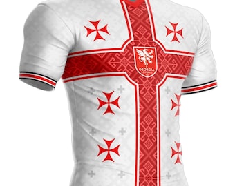 Georgia football jersey GE-17 Georgian flag