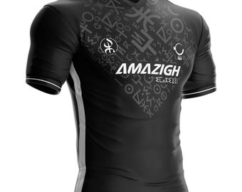 Amazigh football jersey AZ-44 Berber flag