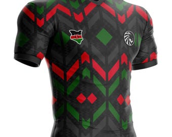 Kenya football jersey KY-33 Kenyan flag