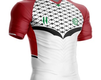 Palestine Football Shirt PL-14 Palestinian Flag