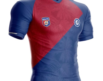 Haiti Fußballtrikot HT-842 Haitianische Flagge
