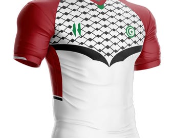 Palestine Football Shirt PL-14 Palestinian Flag