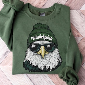 Retro Philadelphia Football Sweatshirt, 90s Philly Eagle Shirt, Philadelphia Shirt, Vintage Football Fan Sweatshirt, Gifts for Football Fan