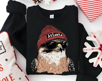 Atlanta Falcons Sweatshirt, Vintage Football Crewneck, Georgia Fan Gift