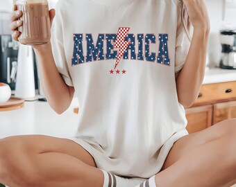 Mama 4th of July T-shirt, Custom Text, Message 4th of July, Personalized T-shirt, Red, White, Blue, Memorial Day Gift, Gifts for Mom