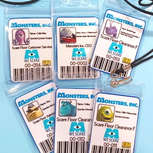 Monsters Inspired Party Favors M Inc Lanyards, Unisex Party Favors Boo Birthday Parties Party Favors ID Badges Monster Party Id