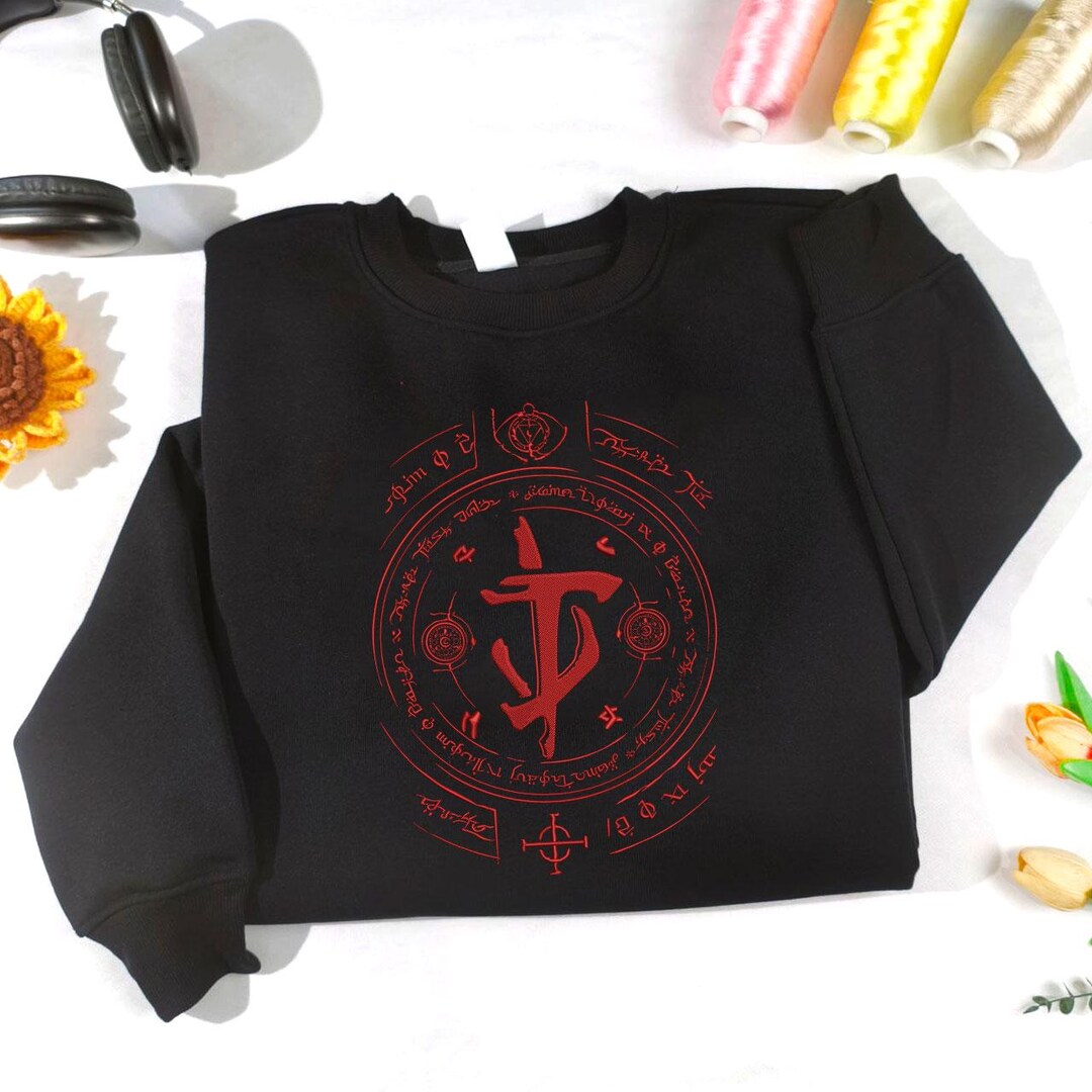 Doom Eternal Slayer's Mark Embroiderey Shirt, Demon Slayer Doom Fan Art ...