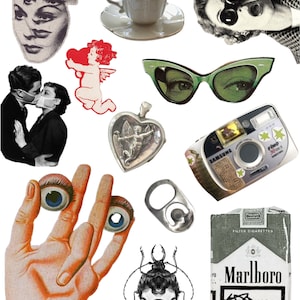 Feuille de collage | Fille gothique