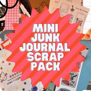Pacote de recortes de diário misterioso Mini Junk Journal – Kit de itens efêmeros misteriosos para diários de sucata, scrapbooking, colagens e diários de arte. FRETE GRÁTIS PARA OS EUA!!