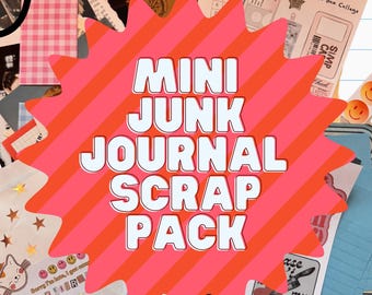 Mystery Mini Junk Journal Scrap Pack – Scrapbooking, Collage & Art Journals FREE USA SHIPPING - 5 Star Rated!! Great For Beginners!