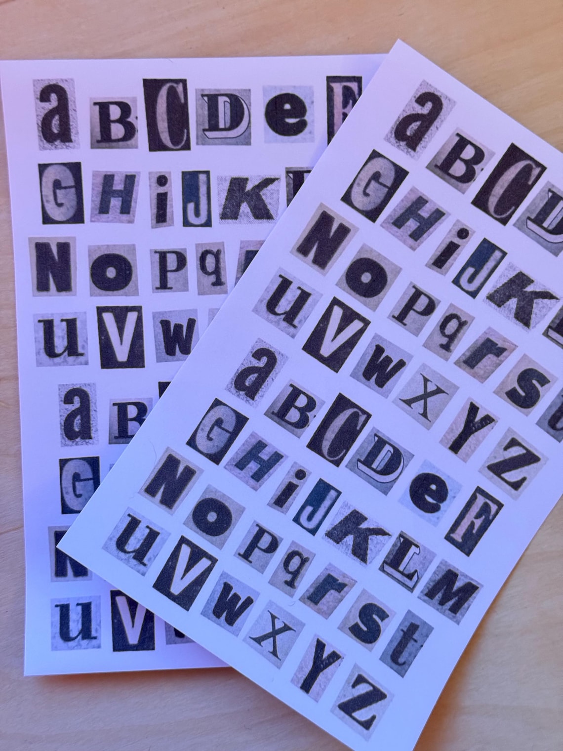 Print Out Ransom Letters Ransom Letters PNG | Junk Journal Ephemera | Cut and Paste Alphabet ...