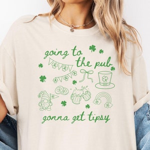 St Patricks Day Comfort Colors® Shirt, St Pattys Pub Crawl, Shamrock TShirt, St. Patrick&#39;s Day Drinking Shirt, St Patricks Day Pub TShirt