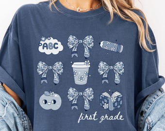First Grade Teacher Shirt Comfort Colors, 1st Grade TShirt, Back to School Teacher Shirt, First Grade Teacher Team Shirts, Elementary School