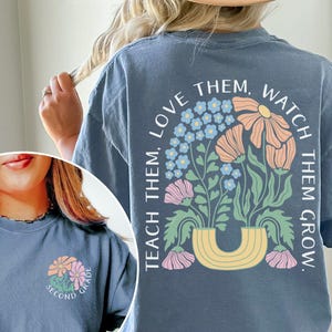 Second Grade Teacher Shirt Comfort Colors, 2nd Grade TShirt, Back to School Teacher Shirt, Teacher Appreciation, Elementary School Shirt