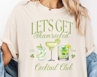 St Patricks Day Comfort Colors® Shirt, Lets Get Shamrocked Shirt, St Pattys Pub Crawl, Shamrock TShirt, St Patricks Day Drinking Shirt
