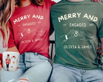 Christmas Engagement Shirt Comfort Colors