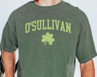 Custom St. Patrick's Day Family Matching Shirts Comfort Colors®, Personalized Last Name St Patricks Day Shirt, Irish Drinking Shirt