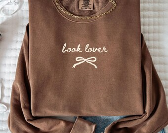 Book Lover Sweatshirt Comfort Colors, Reading Shirt, Gift For Reader, Bookworm TShirt, Book Club Sweater, Book Lover Christmas Gift For Her