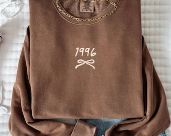 30th Birthday Sweatshirt Comfort Colors, Custom Birth Year Shirt, In My Thirties Era, Since 1996 Shirt, 30th Birthday Gift For Her