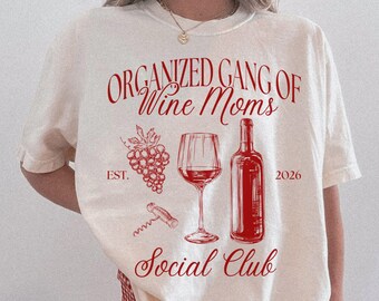 Camiseta Wine Mom Gang con colores cómodos, camiseta antihielo sutil, camiseta de protesta política, sudadera de justicia social, camiseta FDT, camiseta de derechos humanos