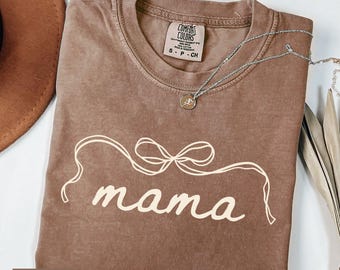 Mama Shirt Comfort Colors, Christmas Gift for Mom, Mom Sweatshirt, Mothers Day Gift, New Mom Gift, Baby Shower Gift, Pregnancy Reveal Tshirt