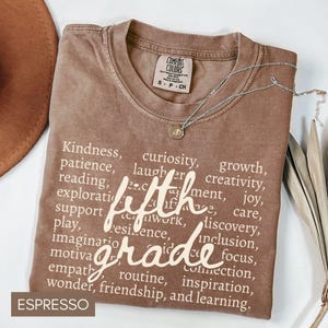 Fifth Grade Teacher Shirt Comfort Colors, 5th Grade TShirt, Back to School Teacher Shirt, Fifth Grade Teacher Team Shirts, Elementary School