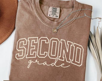 Second Grade Teacher Shirt Comfort Colors, 2nd Grade TShirt, Back to School Teacher Tee, Second Grade Teacher Team Shirts, Elementary School