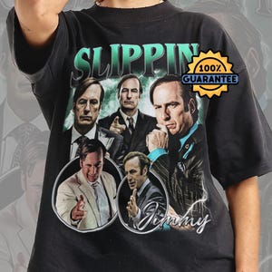 T-shirt Jimmy Slippin, t-shirt graphique, t-shirt unisexe à col rond, t-shirt contrebande style y2k