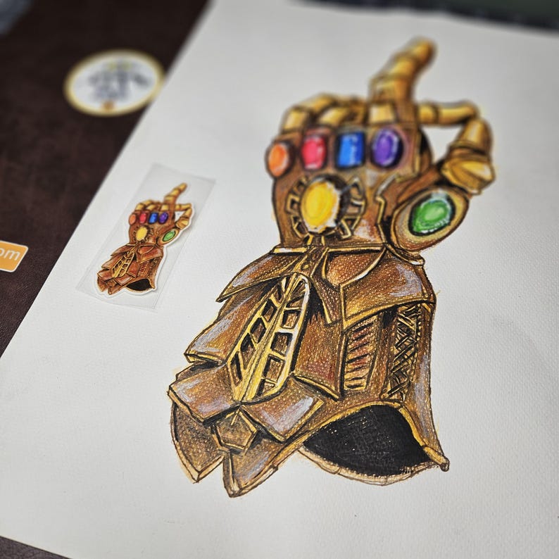 Infinity Gauntlet Sticker / Decal - Etsy