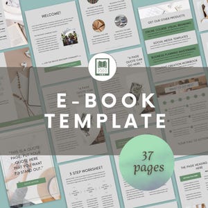 Ebook template, Canva template, Canva ebook, Done for you, lead magnet, ebook design, customizable ebook template, digital product