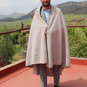 Moroccan winter Silham burnouse warm cape, Cider Long cape, Long winter overcoat, Poncho, Winter coat, Moroccan Overcoat,
